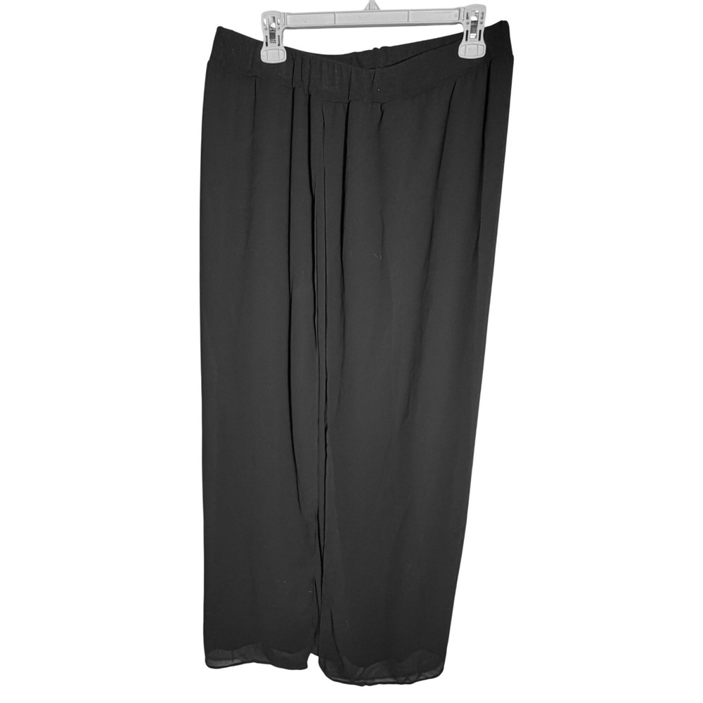 SweatyRocks Sheer Black Cover Up Skirt High Slit Maxi XL - Picture 5 of 7